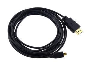Insten 675770 10 ft. Black / Gold HDMI (Male) to HDMI Type D (Male) High Speed HDMI Cable with Ethernet ,Type D Micro M/M Cable Insten 675770 10 ft. Black / Gold HDMI (Male) to HDMI Type D (Male) High Speed HDMI Cable with Ethernet ,Type D Micro M/M Cable