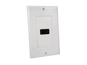 Cables Unlimited AUD-4900 Eggshell White Single HDMI Wall Plate Cables Unlimited AUD-4900 Eggshell White Single HDMI Wall Plate