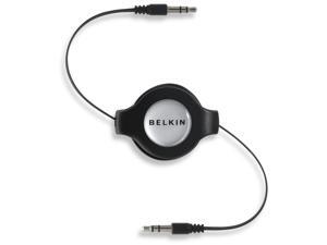 Belkin F3X1980-4.5-BLK 4.75 ft. Retractable Car-Stereo Cable for iPod and iPhone M-M Belkin F3X1980-4.5-BLK 4.75 ft. Retractable Car-Stereo Cable for iPod and iPhone M-M