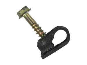 Eagle Aspen 202SB-B Single Flexible Cable Clip with Screw - Black - 100pk Eagle Aspen 202SB-B Single Flexible Cable Clip with Screw - Black - 100pk