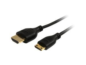 StarTech.com 3 ft Slim High Speed HDMI Cable with Ethernet - HDMI to HDMI Mini M/M StarTech.com 3 ft Slim High Speed HDMI Cable with Ethernet - HDMI to HDMI Mini M/M