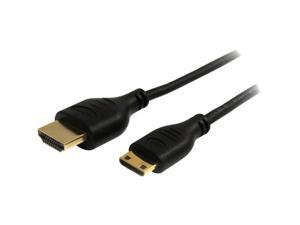 StarTech.com 6 ft Slim High Speed HDMI Cable with Ethernet - HDMI to HDMI Mini M/M StarTech.com 6 ft Slim High Speed HDMI Cable with Ethernet - HDMI to HDMI Mini M/M