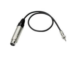 Hosa Model MIT-156 18 in XLR3F to 3.5mm TRS Impedance Transformer F-M Hosa Model MIT-156 18 in XLR3F to 3.5mm TRS Impedance Transformer F-M