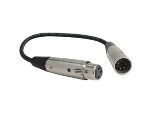 Hosa Model DMX-106 6" DMX512 Adaptor Cable Male to Female Hosa Model DMX-106 6" DMX512 Adaptor Cable Male to Female