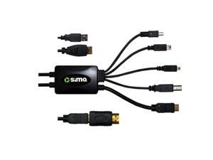 Sima SUO-1080p 4.92 ft Black USB Multi Cable with HDMI M-M Sima SUO-1080p 4.92 ft Black USB Multi Cable with HDMI M-M