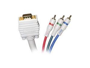 STEREN 253-506IV 6 ft. VGA to 3RCA RGB Component Video Cable STEREN 253-506IV 6 ft. VGA to 3RCA RGB Component Video Cable
