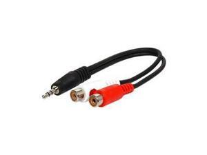 STEREN 255-038 6" One 3.5mm Male to Two RCA Female Y-Cable Audio Adapter M-F STEREN 255-038 6" One 3.5mm Male to Two RCA Female Y-Cable Audio Adapter M-F