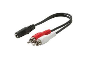 STEREN 255-036 6" One 3.5mm to Two RCA Y-Cable Audio Adapter M-F STEREN 255-036 6" One 3.5mm to Two RCA Y-Cable Audio Adapter M-F