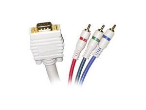 STEREN 253-512IV 12 ft. VGA-3RCA RGB Component Video Cable STEREN 253-512IV 12 ft. VGA-3RCA RGB Component Video Cable