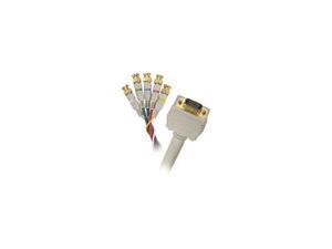 STEREN 253-806IV 6 ft. VGA-5BNC RGB H/V Component Video Cable, Ivory STEREN 253-806IV 6 ft. VGA-5BNC RGB H/V Component Video Cable, Ivory