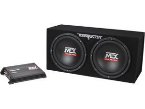 MTX Dual 12" 1200W Sealed Enclosure and Mono Block Amplifier MTX Dual 12" 1200W Sealed Enclosure and Mono Block Amplifier