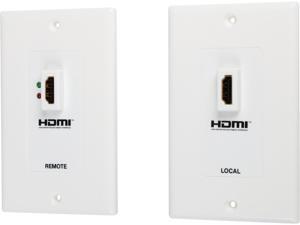 Tripp Lite HDMI over Dual Cat5 / Cat6 Extender Wall Plate Kit, Transmitter & Receiver, 1080P (P167-000) Tripp Lite HDMI over Dual Cat5 / Cat6 Extender Wall Plate Kit, Transmitter & Receiver, 1080P (P167-000)