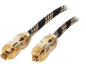 BYTECC Model GPT-6 6 Feet Golden Premium Toslink Digital Optical SPDIF Audio cable w/ Metal Fancy Connector M-M BYTECC Model GPT-6 6 Feet Golden Premium Toslink Digital Optical SPDIF Audio cable w/ Metal Fancy Connector M-M