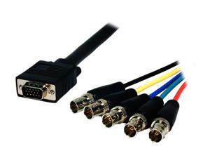 Comprehensive VGA15P-5BJ-1HR 1 ft. HD15 to 5 BNC Cable PRO Comprehensive VGA15P-5BJ-1HR 1 ft. HD15 to 5 BNC Cable PRO