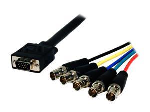 Comprehensive VGA15P-5BJ-2HR 2 ft. HD15 to 5 BNC Cable PRO Comprehensive VGA15P-5BJ-2HR 2 ft. HD15 to 5 BNC Cable PRO