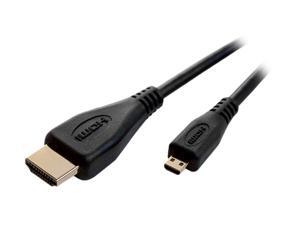 Comprehensive HD-AD3EST 3 ft. Black Connector Type 1: HDMI Male Connector Type 2: HDMI Micro D Male HDMI® Type A to Micro D Cable M-M Comprehensive HD-AD3EST 3 ft. Black Connector Type 1: HDMI Male Connector Type 2: HDMI Micro D Male HDMI® Type A to Micro D Cable M-M