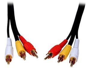 Comprehensive Model 3RCA-3RCA-25ST 25 ft Standard Series General Purpose 3 RCA Video Cable M-M Comprehensive Model 3RCA-3RCA-25ST 25 ft Standard Series General Purpose 3 RCA Video Cable M-M
