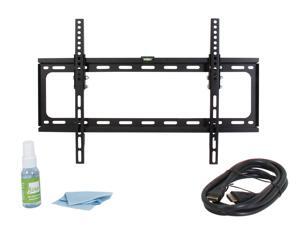 Fino FT-64K2 Black 30" - 60" Tilt Universal Mounting Kit, VESA 600x400, Max load 100 lbs, w/ HDMI Cable, Screen Cleaner Fino FT-64K2 Black 30" - 60" Tilt Universal Mounting Kit, VESA 600x400, Max load 100 lbs, w/ HDMI Cable, Screen Cleaner