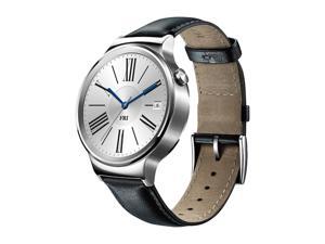 Huawei Smart Watch Stainless Steel with Black Suture Leather Strap Model 55020533 Huawei Smart Watch Stainless Steel with Black Suture Leather Strap Model 55020533
