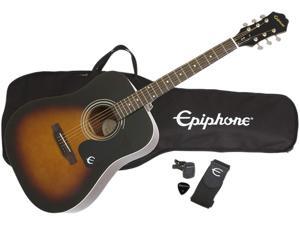 Epiphone DR-100PK VS Acoustic Guitar Package, Vintage Sunburst Epiphone DR-100PK VS Acoustic Guitar Package, Vintage Sunburst