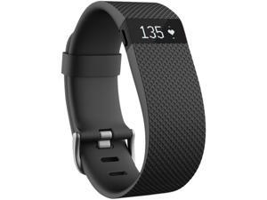 Fitbit Charge HR Wireless Activity Wristband, Black, Large