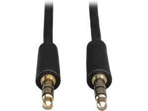 Tripp Lite P312-001 3.5mm Mini Stereo Audio Cable for Microphones, Speakers and Headphones M-M Tripp Lite P312-001 3.5mm Mini Stereo Audio Cable for Microphones, Speakers and Headphones M-M