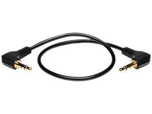Tripp Lite P312-001-2RA 1 ft. 3.5mm Mini Stereo Audio Cable with two Right Angle plugs (M/M) Tripp Lite P312-001-2RA 1 ft. 3.5mm Mini Stereo Audio Cable with two Right Angle plugs (M/M)