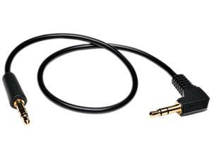 Tripp Lite P312-001-RA 1 Foot 3.5mm Mini Stereo Audio Cable with one Right Angle plug (M/M) Tripp Lite P312-001-RA 1 Foot 3.5mm Mini Stereo Audio Cable with one Right Angle plug (M/M)