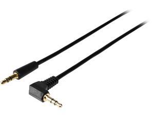 Tripp Lite P312-003-RA 3 ft. 3.5mm Mini Stereo Audio Cable with One Right Angle plug Male to Male Tripp Lite P312-003-RA 3 ft. 3.5mm Mini Stereo Audio Cable with One Right Angle plug Male to Male