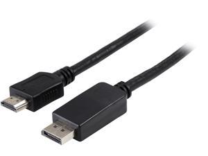 Tripp Lite P582-010 10 ft. Black Connector A: DISPLAYPORT (MALE) Connector B: HDMI (MALE) DisplayPort to HD Cable Adapter HDCP 1080P M-M Tripp Lite P582-010 10 ft. Black Connector A: DISPLAYPORT (MALE) Connector B: HDMI (MALE) DisplayPort to HD Cable Adapter HDCP 1080P M-M