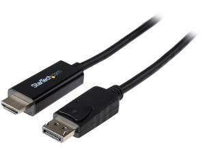 StarTech DP2HDMM2MB DisplayPort to HDMI Converter Cable - 6 ft. (2m) - DP to HDMI Adapter with Built-in Cable - (M / M) Ultra HD 4K StarTech DP2HDMM2MB DisplayPort to HDMI Converter Cable - 6 ft. (2m) - DP to HDMI Adapter with Built-in Cable - (M / M) Ultra HD 4K