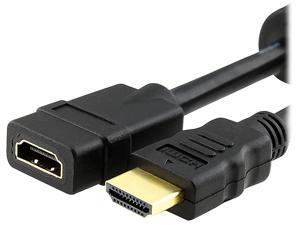 Insten 1668064 10 ft. Black 1X High Speed HDMI Cable Extension M-F Insten 1668064 10 ft. Black 1X High Speed HDMI Cable Extension M-F