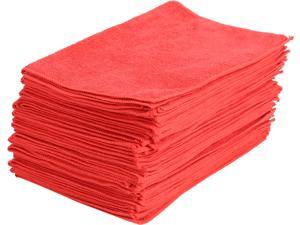 Maxkin Premium Microfiber Cleaning Cloths - Red - 30 Pack - MAXA-11 Maxkin Premium Microfiber Cleaning Cloths - Red - 30 Pack - MAXA-11
