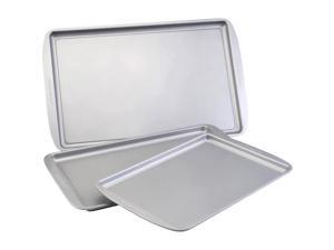 Farberware Nonstick Bakeware 52019 3-Piece Cookie Pan Set, Gray Farberware Nonstick Bakeware 52019 3-Piece Cookie Pan Set, Gray