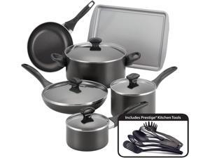Farberware 21806 Dishwasher Safe Nonstick 15-Piece Cookware Set Black Farberware 21806 Dishwasher Safe Nonstick 15-Piece Cookware Set Black