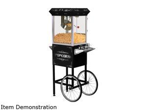 MAXI-MATIC EPM-300 Black 8 oz. Deluxe Popcorn Trolley MAXI-MATIC EPM-300 Black 8 oz. Deluxe Popcorn Trolley