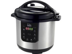Elite EPC-813 8Qt. Electric Stainless Steel Pressure Cooker Black Elite EPC-813 8Qt. Electric Stainless Steel Pressure Cooker Black