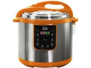 Elite EPC-1013OR 10 Quarts Electric Pressure Cooker (Stainless Steel) Orange Elite EPC-1013OR 10 Quarts Electric Pressure Cooker (Stainless Steel) Orange