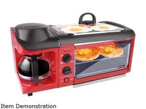 Elite EBK-1782R Red 3-in-1 Deluxe Breakfast Station, Red Elite EBK-1782R Red 3-in-1 Deluxe Breakfast Station, Red