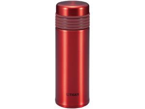 Tiger Direct Drink Stainless Steel Bottle, 16 oz., Orange Red Tiger Direct Drink Stainless Steel Bottle, 16 oz., Orange Red