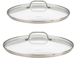 Cuisinart 71-2228CG Chef's Classic Stainless 2-Piece Glass Lid Set for 9-Inch and 11-Inch Skillets Cuisinart 71-2228CG Chef's Classic Stainless 2-Piece Glass Lid Set for 9-Inch and 11-Inch Skillets