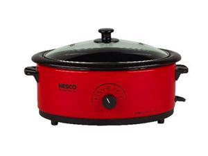NESCO 4816-12G Red 6 Qt. 6qt Red Roaster Oven NESCO 4816-12G Red 6 Qt. 6qt Red Roaster Oven