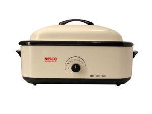 NESCO 4818-14 Ivory 18 Qt. 18 Qt Roaster, Porcelain Cookwell NESCO 4818-14 Ivory 18 Qt. 18 Qt Roaster, Porcelain Cookwell
