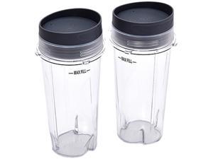Ninja XWP002CS 16-Ounce Jar Size 16-Ounce Single Serve Cups with Lids for Ninja BL660 (set of 2) Ninja XWP002CS 16-Ounce Jar Size 16-Ounce Single Serve Cups with Lids for Ninja BL660 (set of 2)