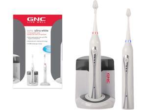 GNC GO-9450 Rechargeable UV Sonic Toothbrush Twin Pack White GNC GO-9450 Rechargeable UV Sonic Toothbrush Twin Pack White