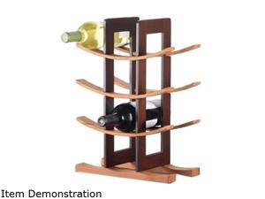Anchor Hocking 98617 Bamboo Wine Rack w/ Espresso Accents Anchor Hocking 98617 Bamboo Wine Rack w/ Espresso Accents