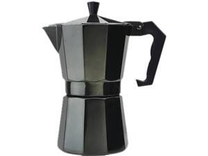 Primula PEBK-3306 Aluminum 6 Cup Stovetop Espresso Maker - Black Black Primula PEBK-3306 Aluminum 6 Cup Stovetop Espresso Maker - Black Black