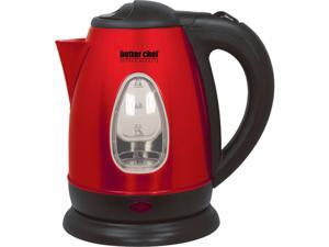 Better Chef IM-152R Red Stainless Cordless Electric Kettle Better Chef IM-152R Red Stainless Cordless Electric Kettle