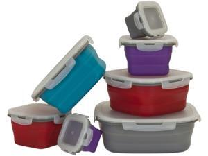 Smart Planet EC34STOR14 Collapsible 14 Piece Food Storage Set Smart Planet EC34STOR14 Collapsible 14 Piece Food Storage Set