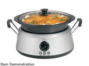 Hamilton Beach 33135 Stainless Steel 2, 4 or 6 quart 3-in-One Slow Cooker Hamilton Beach 33135 Stainless Steel 2, 4 or 6 quart 3-in-One Slow Cooker